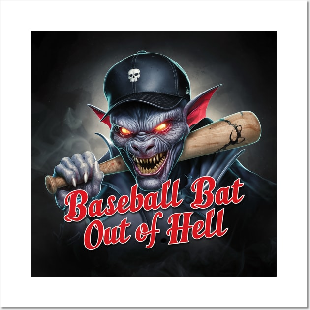 Hell of a baseball bat Wall Art by Dizgraceland